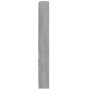 Mueble zapatero madera contrachapada gris Sonoma 59x17x150 cm