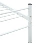 Bettgestell aus weißem Metall, 100 x 200 cm von vidaXL, Betten und Lattenroste - Ref: Foro24-284693, Preis: 67,19 €, Rabatt: %