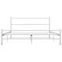 Bettgestell aus weißem Metall, 120 x 200 cm von vidaXL, Betten und Lattenroste - Ref: Foro24-284694, Preis: 90,52 €, Rabatt: %