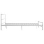 Bettgestell aus weißem Metall, 120 x 200 cm von vidaXL, Betten und Lattenroste - Ref: Foro24-284694, Preis: 90,52 €, Rabatt: %