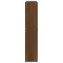 Mueble zapatero madera contrachapada marrón roble 59x17x81 cm