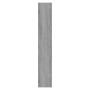 Mueble zapatero madera contrachapada gris Sonoma 63x24x147 cm