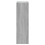 Mueble zapatero madera contrachapada gris Sonoma 63x24x81 cm
