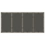 Mesa de jardín superficie de vidrio ratán PE gris 190x90x75 cm