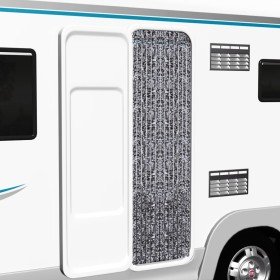 Cortina mosquitera de chenilla marrón y beige 56x185 cm Cortina mosquitera de chenilla marrón y beige 56x185 cm