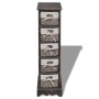 Regal mit 5 braunen geflochtenen Holzkörben von vidaXL, Schließfächer und Lagerschränke - Ref: Foro24-240801, Preis: 115,39 €...