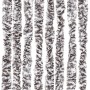 Cortina mosquitera chenilla marrón y beige 90x220 cm