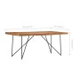 Akazienholz Massivholz Esstisch 180x90x76 cm von vidaXL, Küchen- und Esstische - Ref: Foro24-282881, Preis: 278,74 €, Rabatt: %