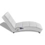 Weiße Liegemassageliege aus Kunstleder von vidaXL, Elektrische Massagesessel - Ref: Foro24-240969, Preis: 268,81 €, Rabatt: %