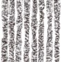 Cortina mosquitera de chenilla marrón y beige 100x220 cm