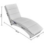 Weiße Liegemassageliege aus Kunstleder von vidaXL, Elektrische Massagesessel - Ref: Foro24-240969, Preis: 268,81 €, Rabatt: %