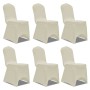 Set de 6 Fundas ajustadas para sillas, color crema de vidaXL, Fundas - Ref: Foro24-241199, Precio: 28,08 €, Descuento: %