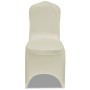 Set de 6 Fundas ajustadas para sillas, color crema de vidaXL, Fundas - Ref: Foro24-241199, Precio: 28,08 €, Descuento: %