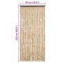 Cortina mosquitera de chenilla beige 90x220 cm