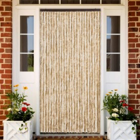 Cortina mosquitera de chenilla beige 100x220 cm Cortina mosquitera de chenilla beige 100x220 cm