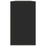 Banco zapatero de madera contrachapada negro 80x24x45 cm