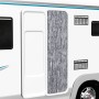 Cortina mosquitera de chenilla plateada 56x185 cm