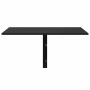 Mesa de pared plegable madera contrachapada negra 100x60x56 cm