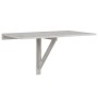 Mesa de pared plegable contrachapada gris hormigón 100x60x56 cm