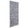 Cortina mosquitera de chenilla plateada 56x185 cm