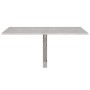 Mesa de pared plegable contrachapada gris hormigón 100x60x56 cm