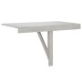Mesa de pared plegable contrachapada gris hormigón 100x60x56 cm