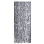 Cortina mosquitera de chenilla plateada 56x185 cm