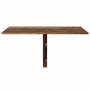 Mesa de pared plegable contrachapada roble ahumado 100x60x56 cm