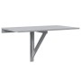Mesa de pared plegable contrachapada gris Sonoma 100x60x56 cm