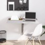 Mesa de pared plegable contrachapada gris Sonoma 100x60x56 cm