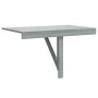 Mesa de pared plegable contrachapada gris Sonoma 100x60x56 cm