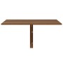Mesa de pared plegable contrachapada marrón roble 100x60x56 cm