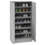 Mueble zapatero madera contrachapada gris Sonoma 55x35x108 cm