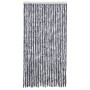 Cortina mosquitera de chenilla plateada 100x220 cm
