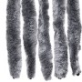 Cortina mosquitera de chenilla plateada 100x220 cm