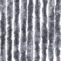 Cortina mosquitera de chenilla plateada 100x220 cm