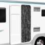 Cortina mosquitera de chenilla gris antracita 56x185 cm
