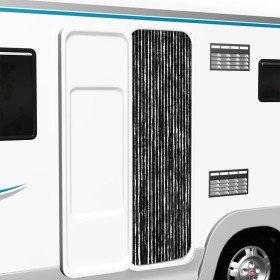 Cortina mosquitera de chenilla gris antracita 56x185 cm Cortina mosquitera de chenilla gris antracita 56x185 cm