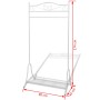 Kleiderständer aus weißem Stahl von vidaXL, Kommoden-Organizer und Bar-Kleiderbügel - Ref: Foro24-242999, Preis: 51,95 €, Rab...