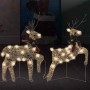 Renos de Navidad 2 unidades 40 LED dorado