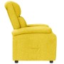 Sillón reclinable de tela amarillo
