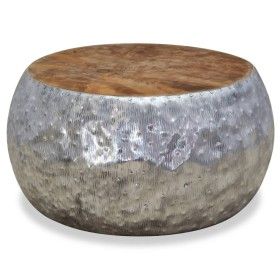 Aluminum teak coffee table 60x60x30 cm by vidaXL, Coffee table - Ref: Foro24-244549, Price: 161,80 €, Discount: %