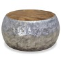 Mesa de centro aluminio teca 60x60x30 cm de vidaXL, Mesas de centro - Ref: Foro24-244549, Precio: 156,21 €, Descuento: %