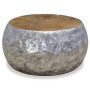 Mesa de centro aluminio teca 60x60x30 cm de vidaXL, Mesas de centro - Ref: Foro24-244549, Precio: 156,21 €, Descuento: %