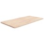 Encimera de baño madera maciza sin tratar 80x40x1,5 cm