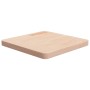 Tablero de mesa cuadrada madera roble sin tratar 50x50x4 cm