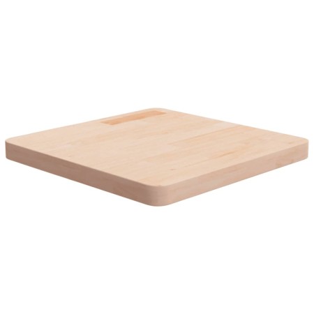 Tablero de mesa cuadrada madera roble sin tratar 50x50x4 cm