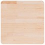 Tablero de mesa cuadrada madera roble sin tratar 50x50x4 cm