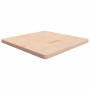 Tablero de mesa cuadrada madera de roble sin tratar 80x80x4 cm
