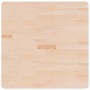 Tablero de mesa cuadrada madera de roble sin tratar 80x80x4 cm